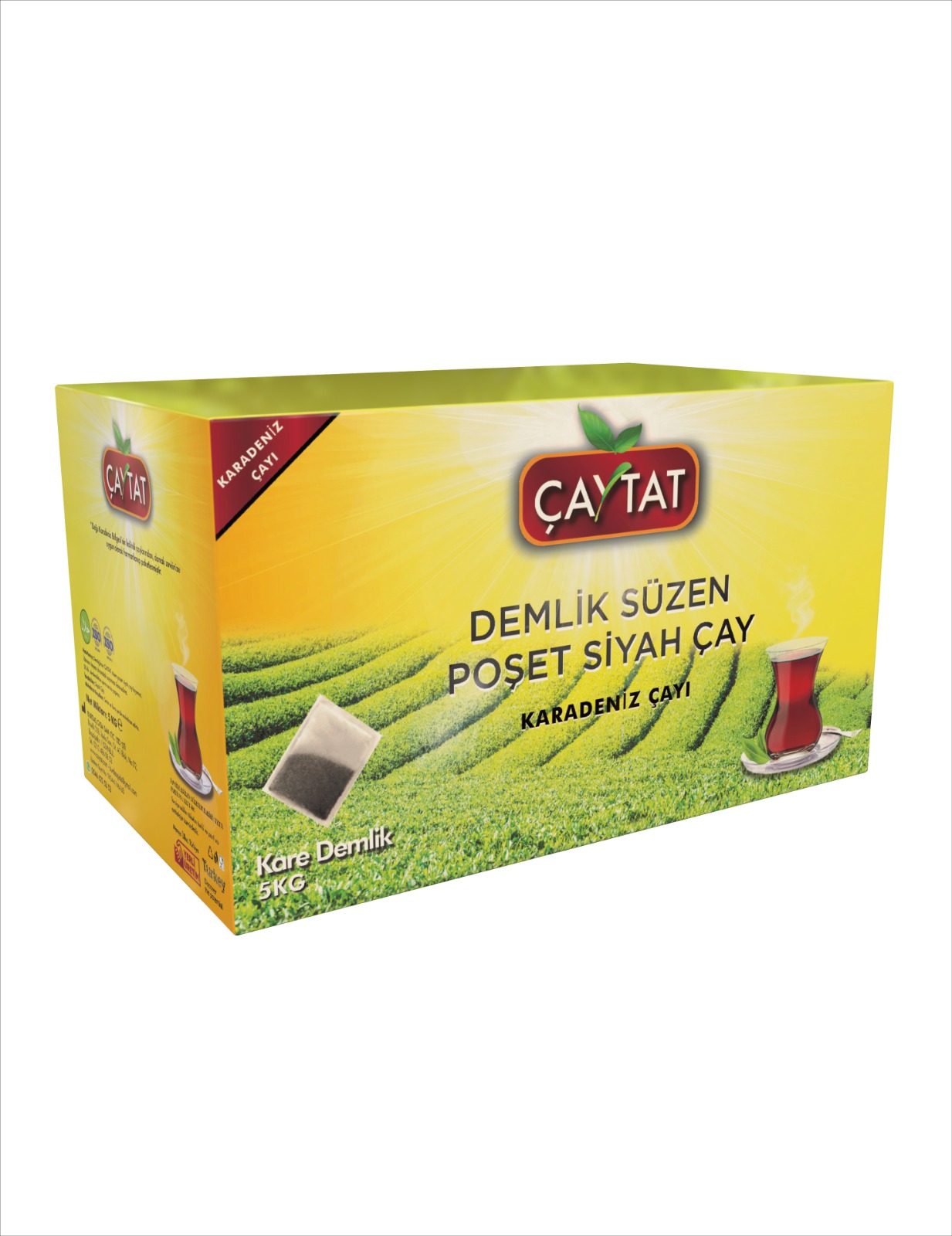 Çaytat Karadeniz 5 Kg Bergamot Aromalı Demlik Süzen Poşet Çay Ev Tipi